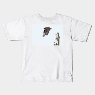 Rough-legged Hawk Kids T-Shirt